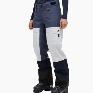 Peak Performance Gravity GORE-TEX 3L Shell Pants Women Size XS Blue Antartica XS